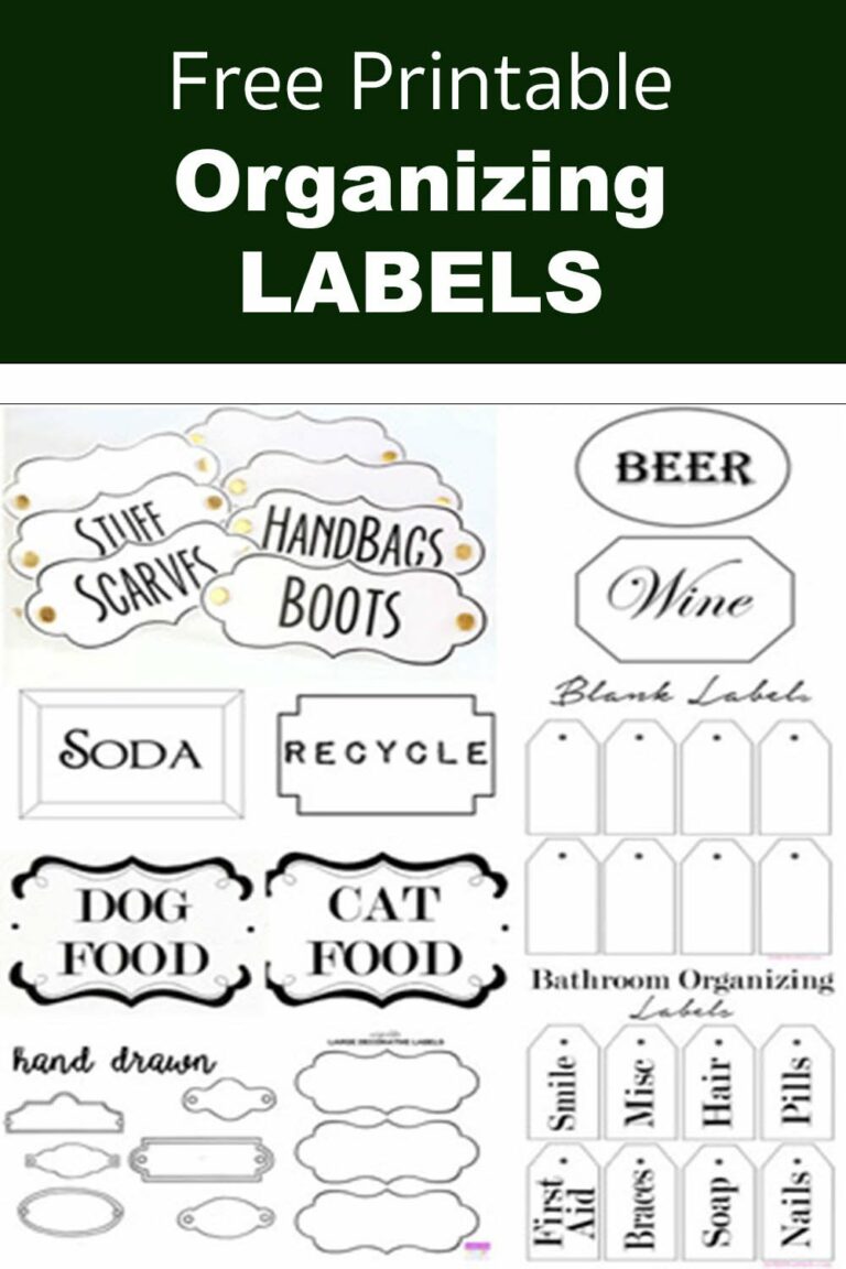 Printable Labels Free: Design, Print, and Organize with Ease