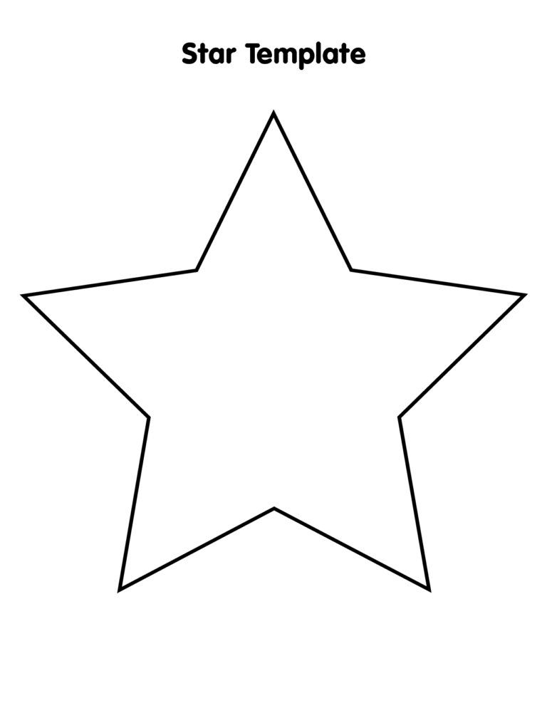 Printable Large Star Template: A Creative Guide to Stellar Decorations and Activities