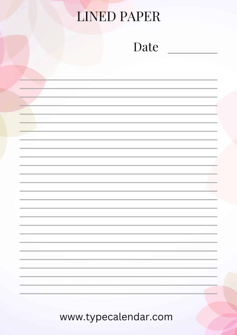 Printable Lined Paper: Enhance Your Writing with Customization and Convenience