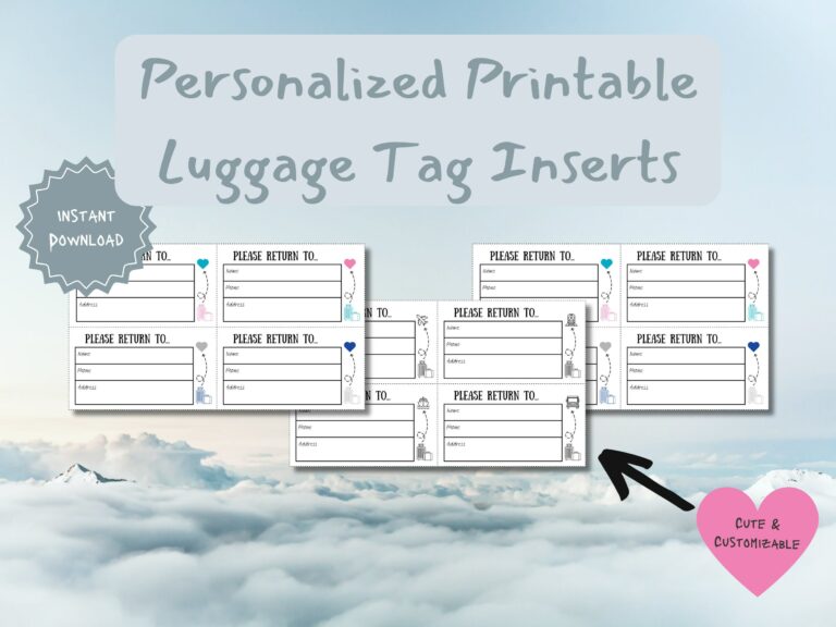 Printable Luggage Label: The Ultimate Guide to Customizing and Personalizing Your Travel