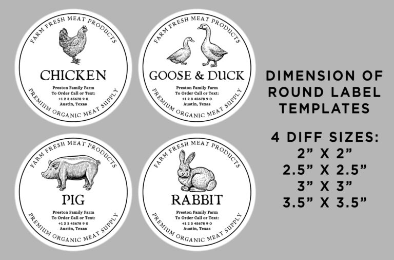 Printable Meat Label Template: Essential Guide to Professional Labeling