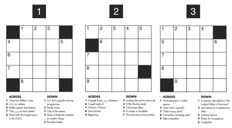 Printable Mini Crossword Puzzles: A Comprehensive Guide