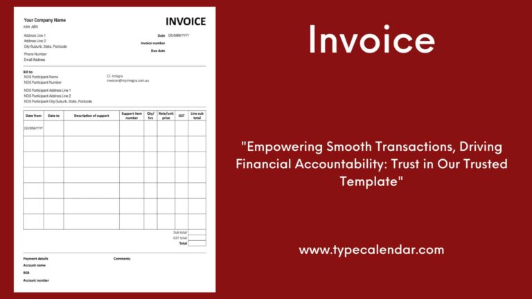 Printable Monthly Bill Template: A Guide to Creating Professional and Effective Invoices