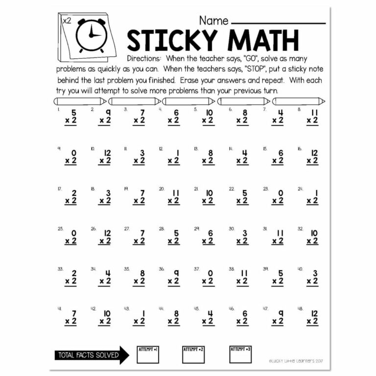 Printable Multiplication Worksheets 2s: A Guide to Enhancing Math Fluency