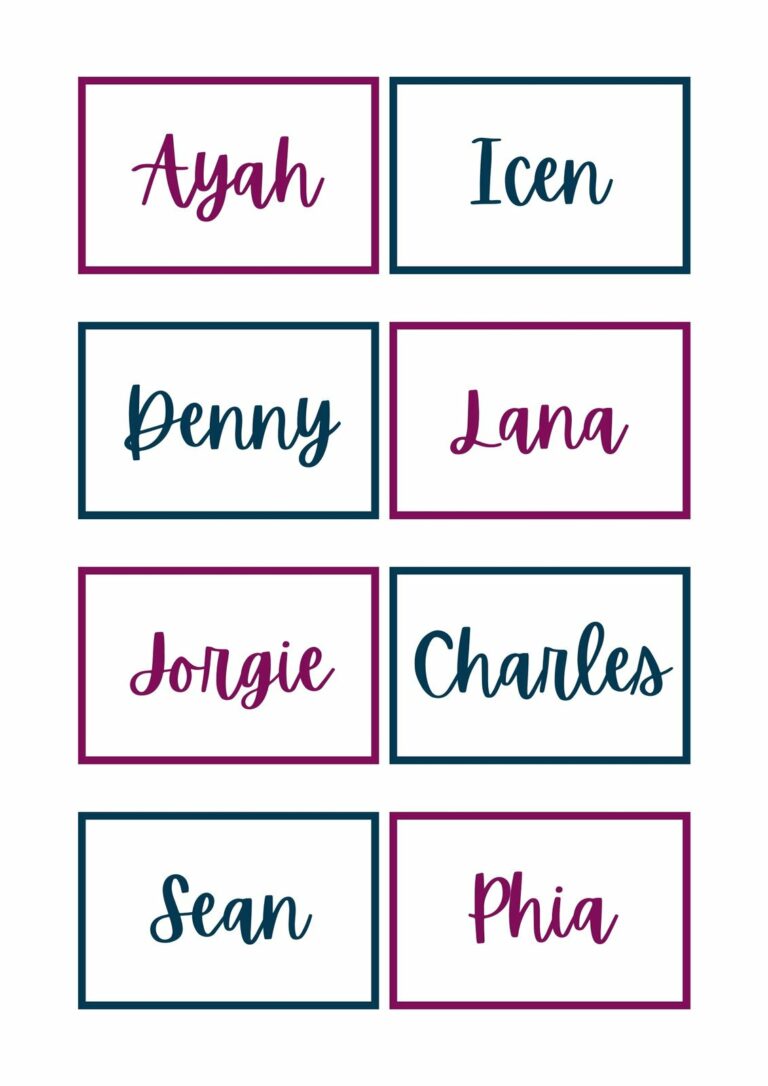 Printable Name Label Template: A Guide to Creating and Using Custom Labels