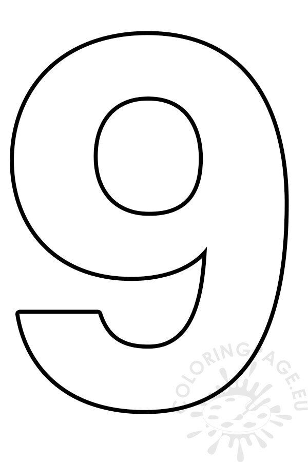 Printable Number 9 Template: A Versatile Resource for Education and Organization