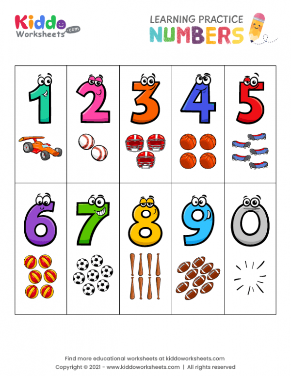 Printable Numbers: Empowering Number Learning through Engaging Activities