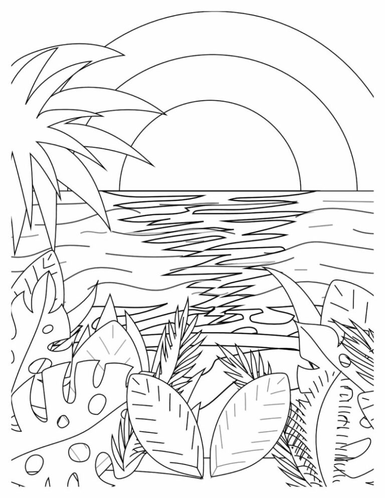 Printable Ocean Coloring Pages for Adults: A Dive into Tranquility