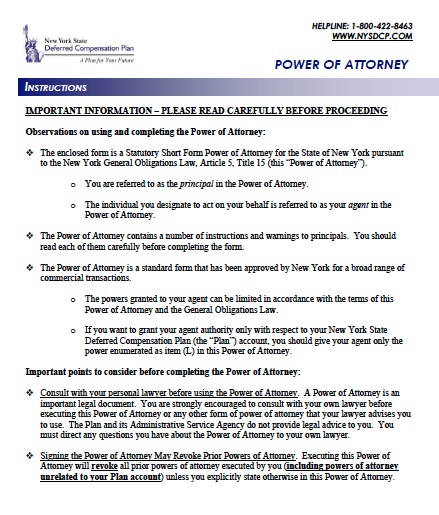Printable Power Of Attorney Form New York: A Comprehensive Guide