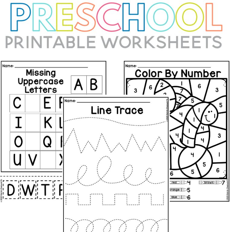 Printable Preschool Worksheets: A Fun and Educational Resource