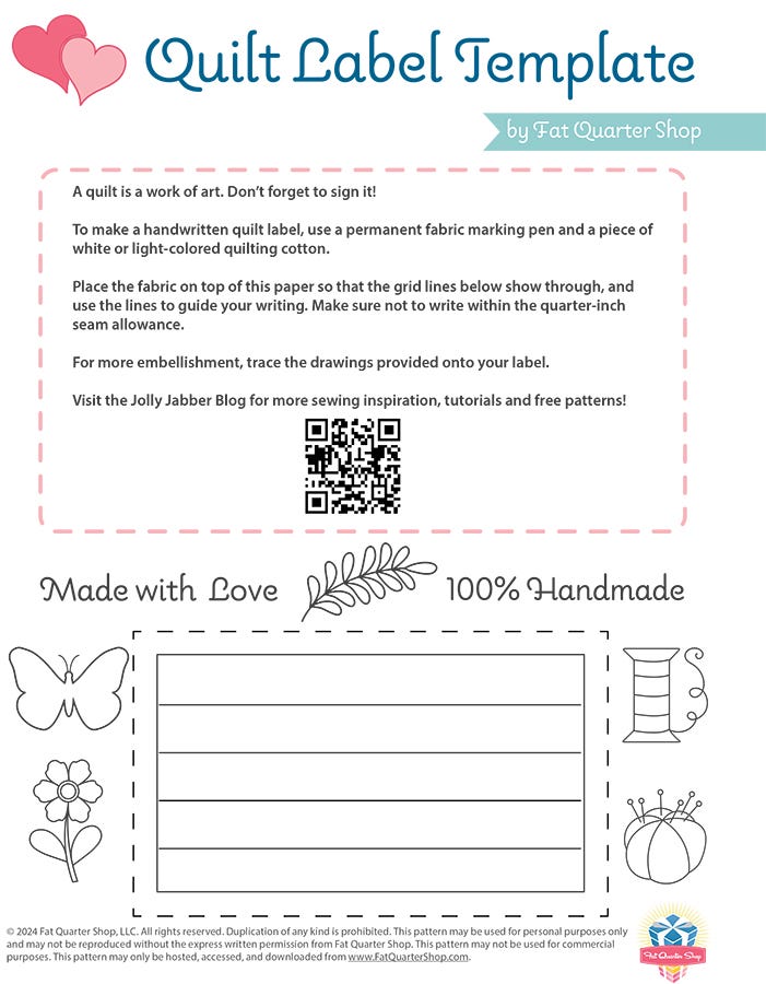 Printable Quilt Label Templates: A Comprehensive Guide for Quilters