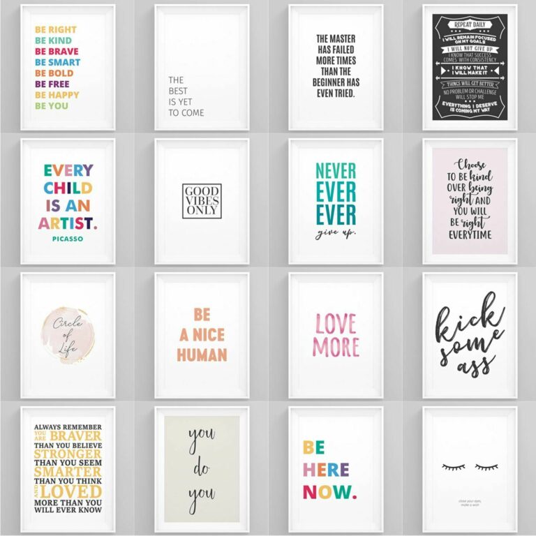 Printable Quotes: Inspiration, Motivation, and Home Decor