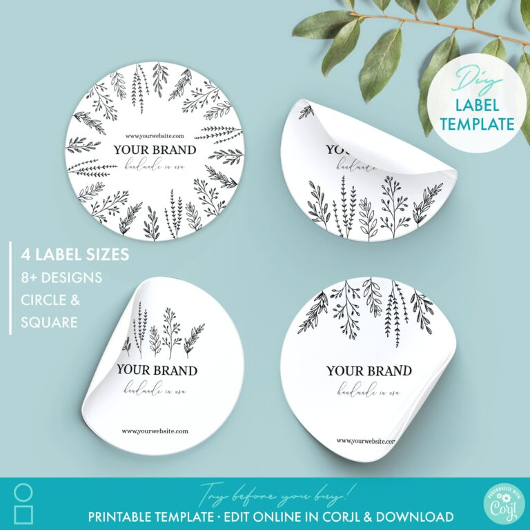 Printable Round Label Stickers: Elevate Your Branding and Communication