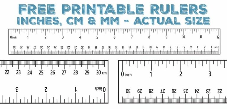 Printable Ruler With Millimeters Actual Size: A Comprehensive Guide