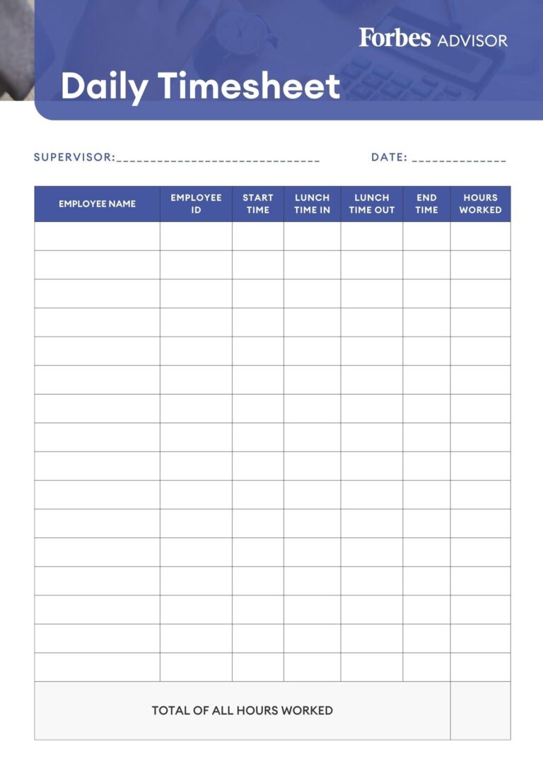 Printable Time Sheets: The Ultimate Guide to Tracking Time