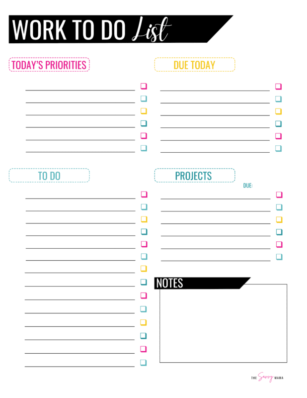 Printable To-Do Lists: A Guide to Increased Productivity and Organization