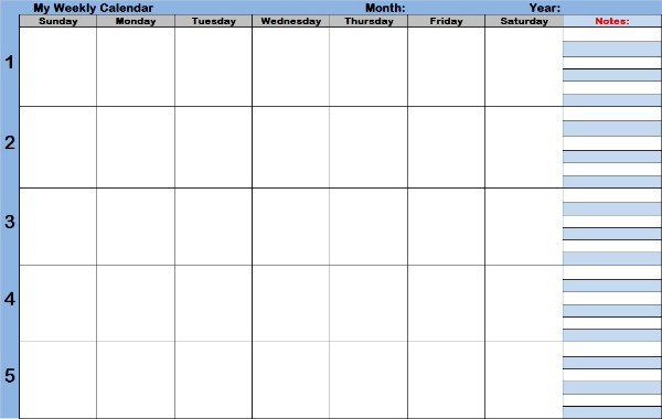 Printable Weekly Calendar: Your Essential Guide to Time Management