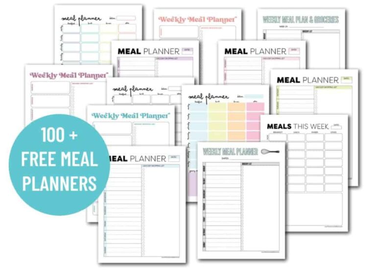 Printable Weekly Meal Plan: The Ultimate Guide to Effortless Meal Planning