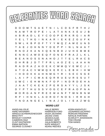 Printable Word Searches For Adults: A Fun and Educational Activity