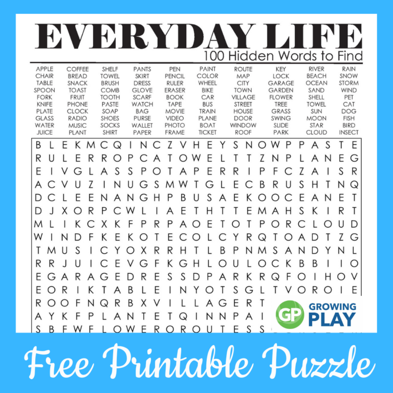 Printable Word Searches For Adults Pdf: Enhance Your Mind and Leisure Time