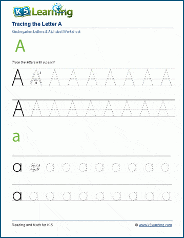 Printable Worksheets for Tracing Letters: A Guide to Early Literacy Development