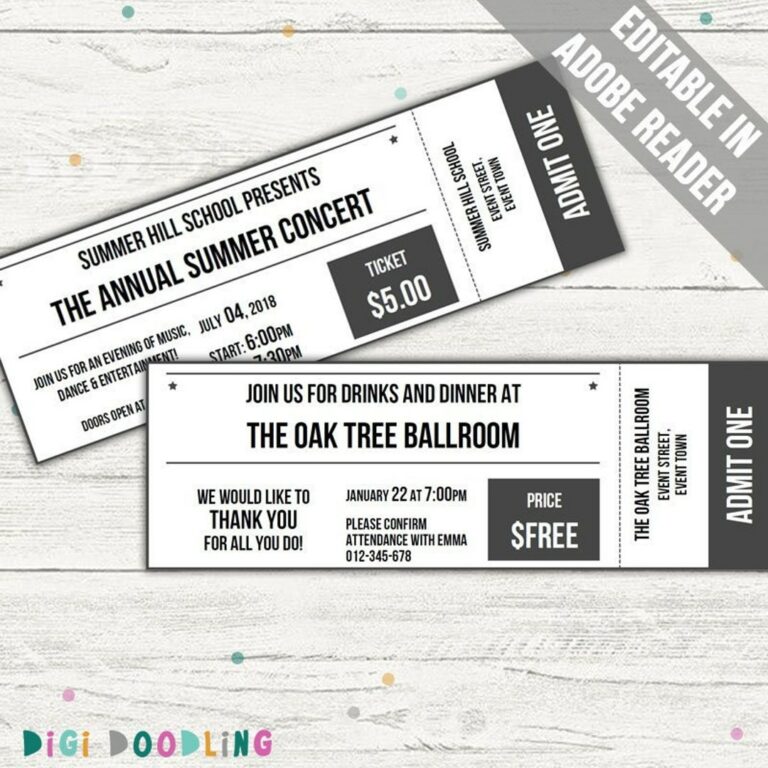 Revolutionizing Event Access: A Comprehensive Guide to Printable Tickets