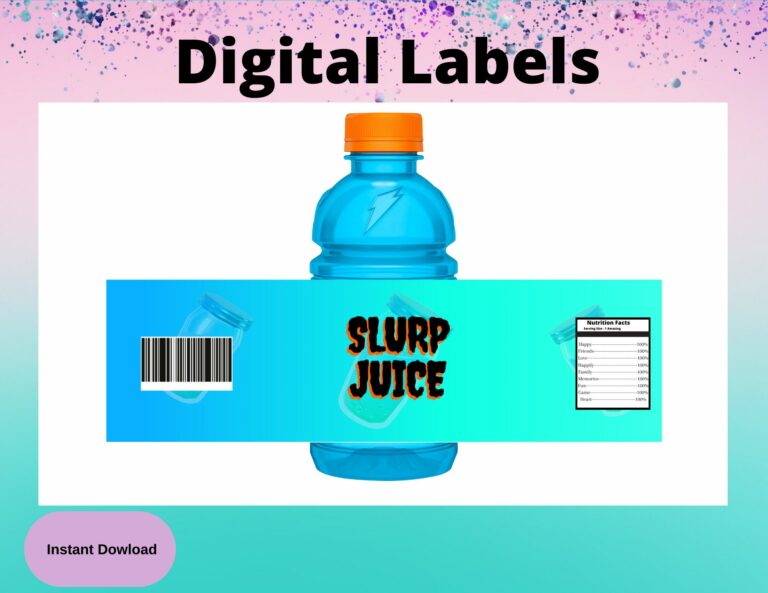 Slurp Juice Label Free Printable: Create Custom Labels for Your Favorite Drink