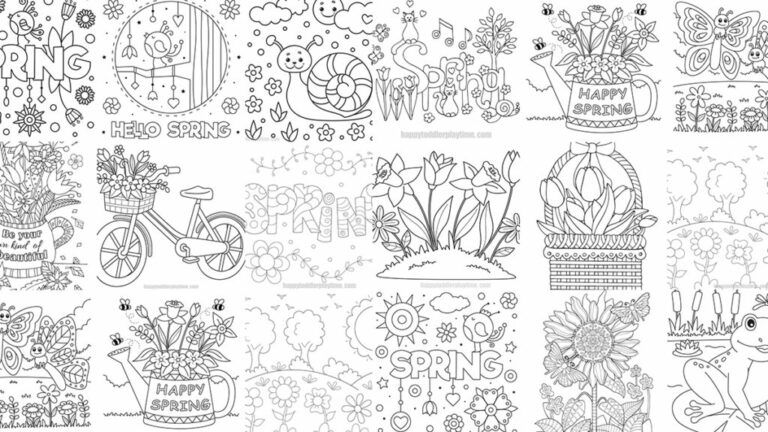Spring Coloring Pictures Printable: A Vibrant Canvas for Creativity and Learning