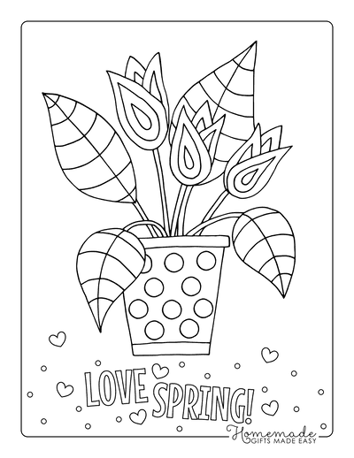 Spring Printable Color Pages: A Creative and Relaxing Activity for All