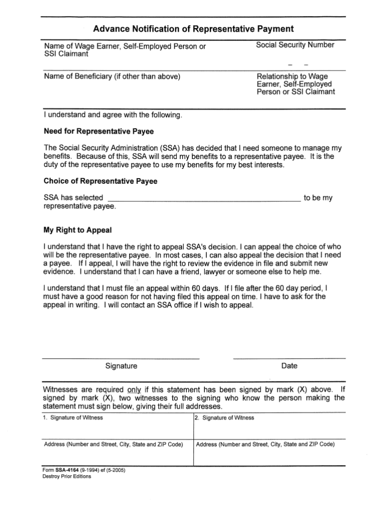 SSA-4164 Printable Form: A Comprehensive Guide to Securing Social Security Benefits
