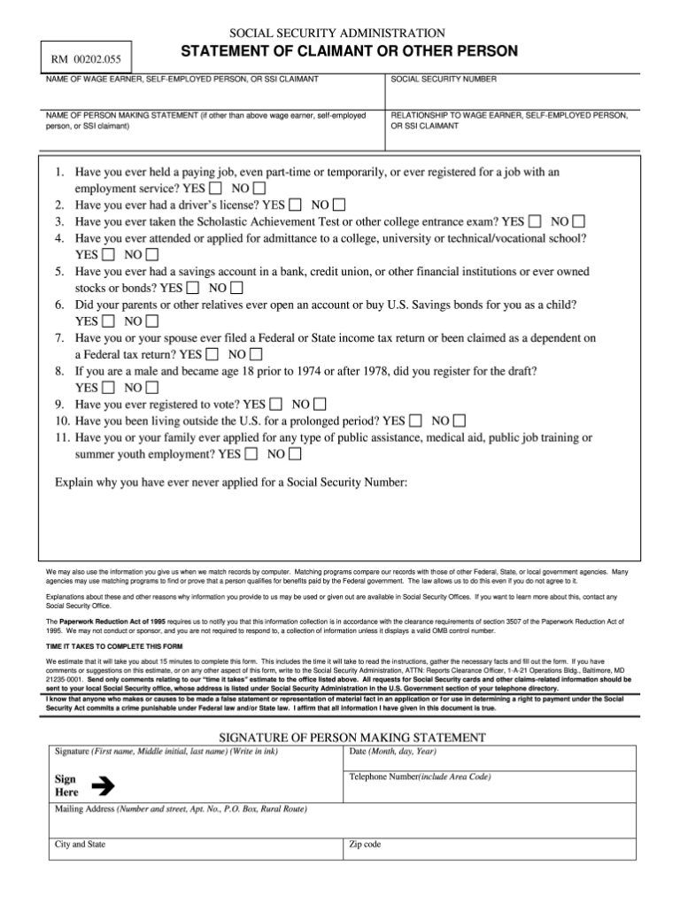 Ssa 795 Form Printable: A Comprehensive Guide to Completing and Submitting