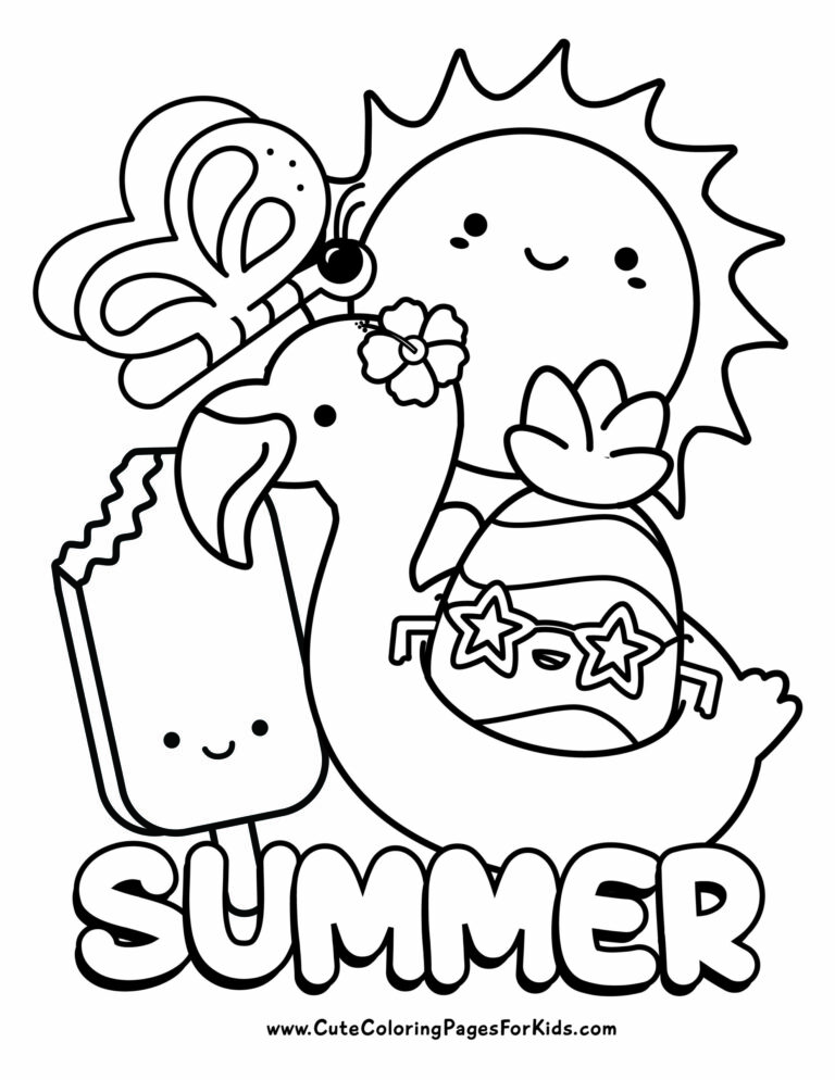Summertime Printable Coloring Pages: Fun and Educational Activities for Kids