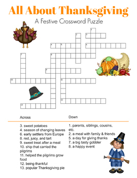 Thanksgiving Printable Crossword Puzzles: A Guide for Educators and Parents