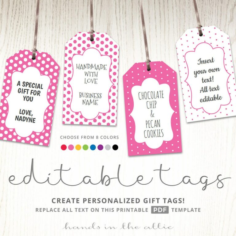 The Art of Printable Gift Tags: Personalize, Create, and Celebrate