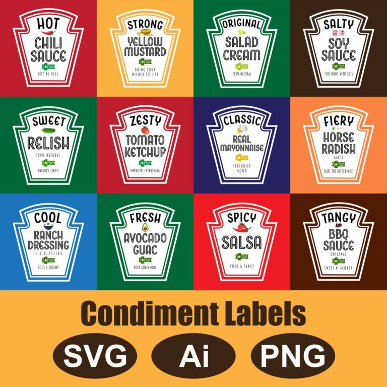The Ultimate Guide to Printable Condiments Labels: Elevate Your Condiment Game
