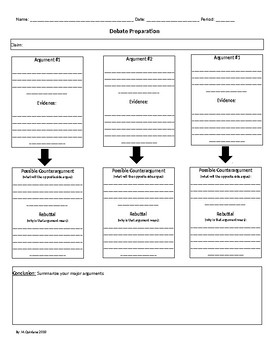 The Ultimate Guide to Printable Debate Worksheets