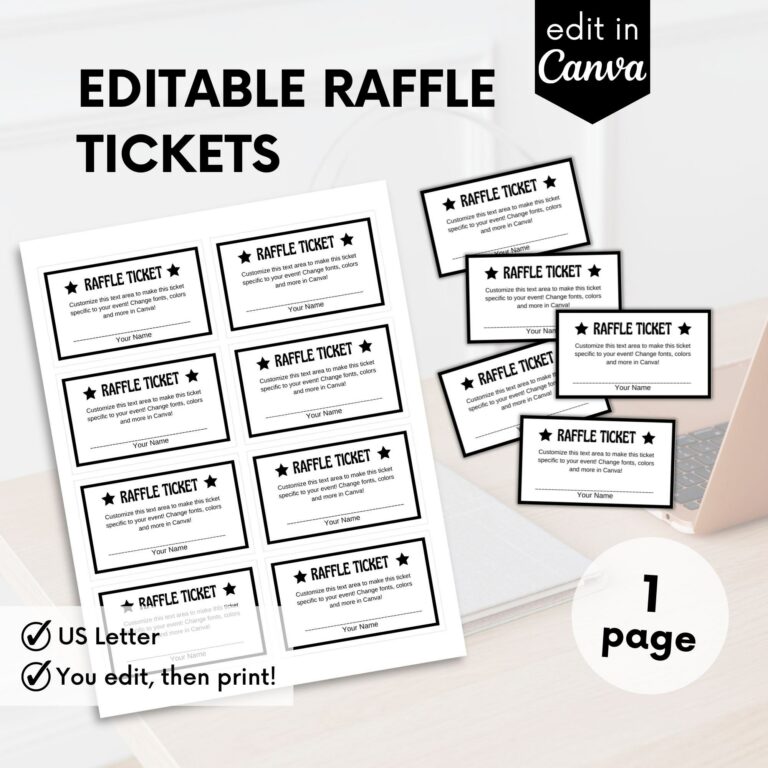 The Ultimate Guide to Printable Raffle Tickets: Design, Customization, and More