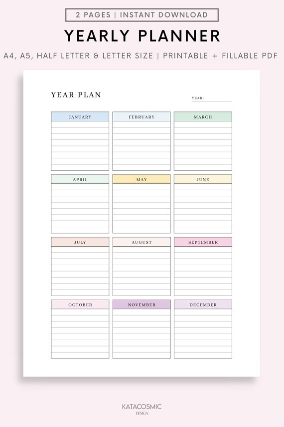 The Ultimate Guide to Printable Yearly Calendars: Your Essential Planning Companion