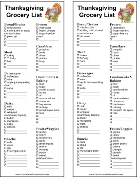 The Ultimate Printable Thanksgiving Grocery List: Plan Your Feast with Ease