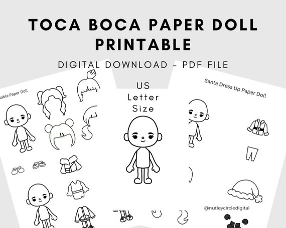 Toca Boca Paper Doll Printable: Unleash Creativity and Imagination