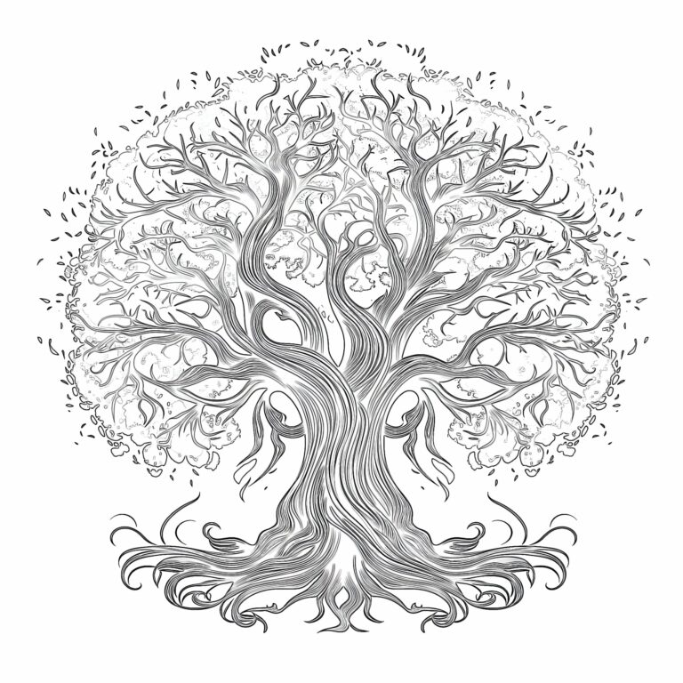 Tree Coloring Pages Printable: A Creative Outlet for All Ages