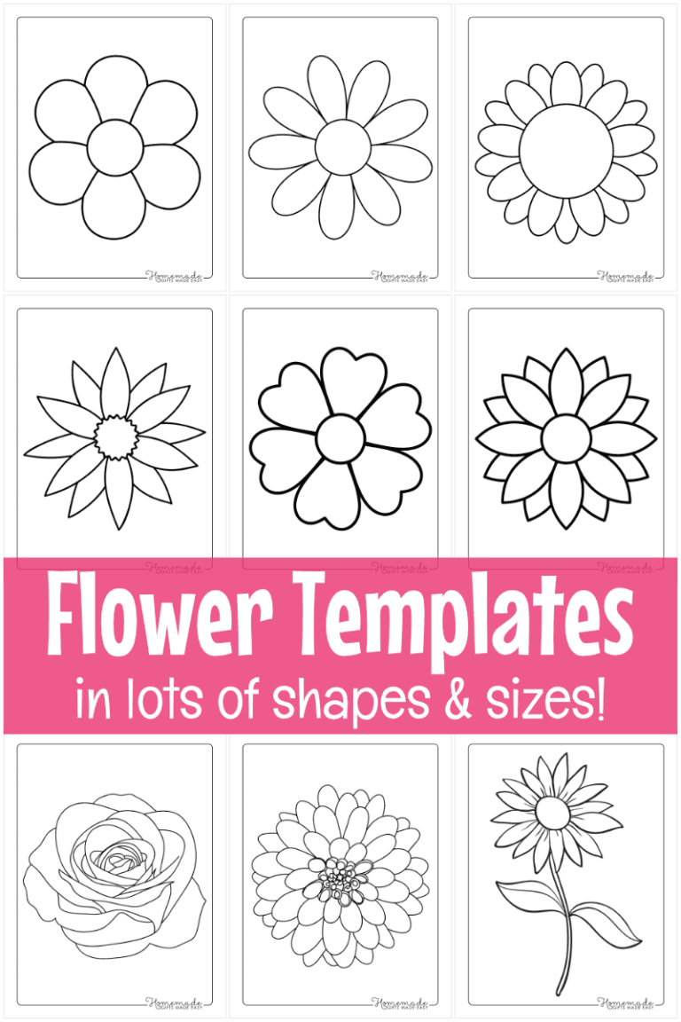 Unleash Your Creativity with Printable Flower Templates: A Comprehensive Guide