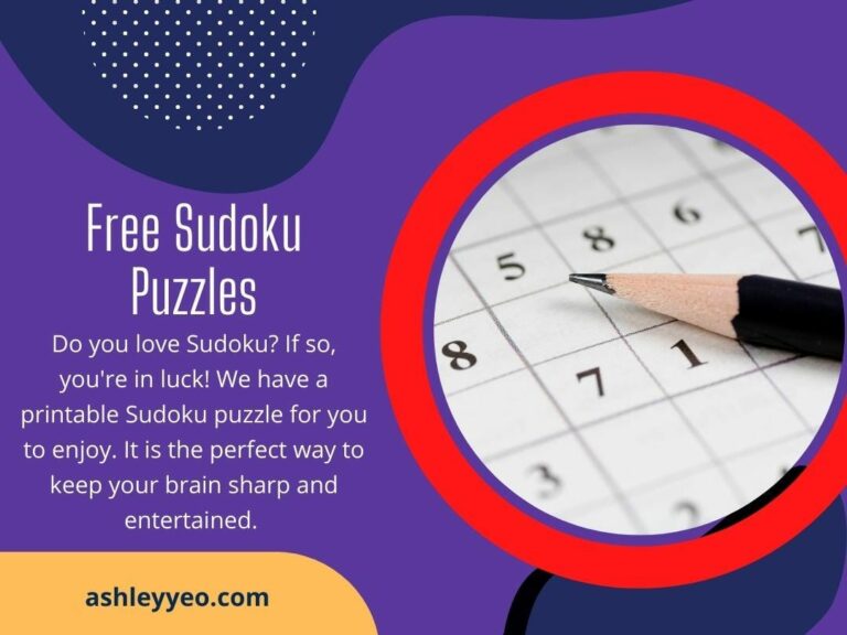 Unleash Your Mind with Sudoku Free Printable Puzzles