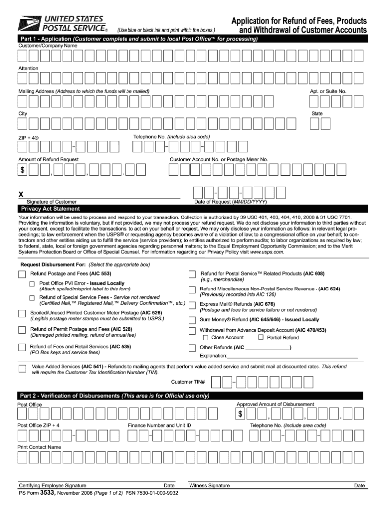 Usps Form 3533 Printable: A Comprehensive Guide to Mail Forwarding