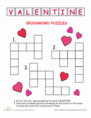 Valentines Crossword Printable: A Fun and Educational Activity for Valentine’s Day