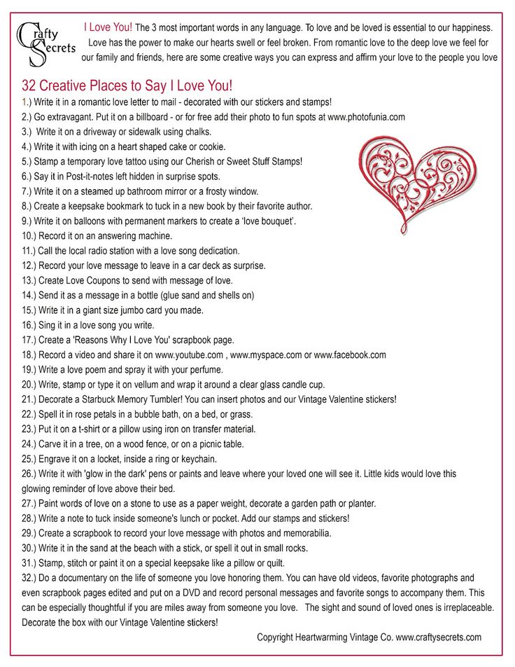 Valentines Day Printable: Express Your Love Creatively