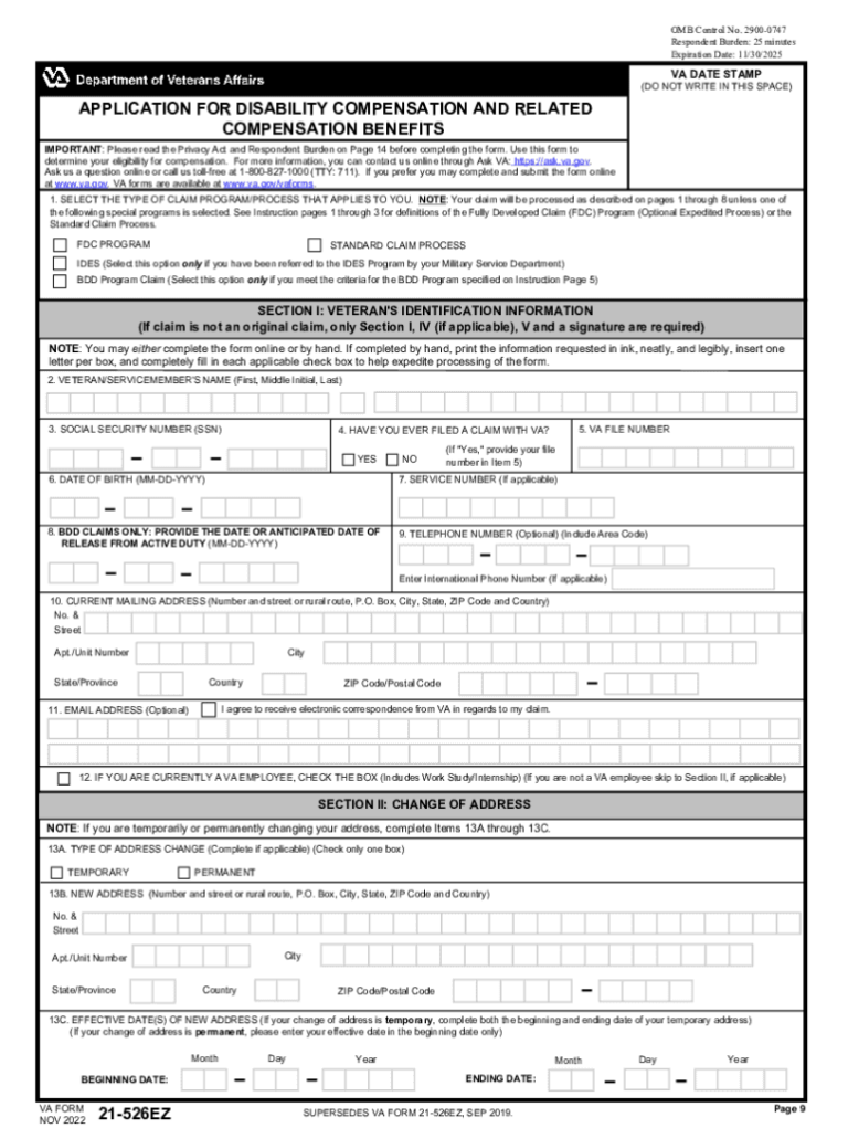 Virginia Form 21-526ez Printable: A Comprehensive Guide to Filing