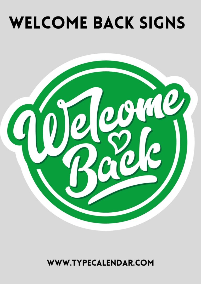 Welcome Back Printable Sign: Create a Warm and Inviting Welcome