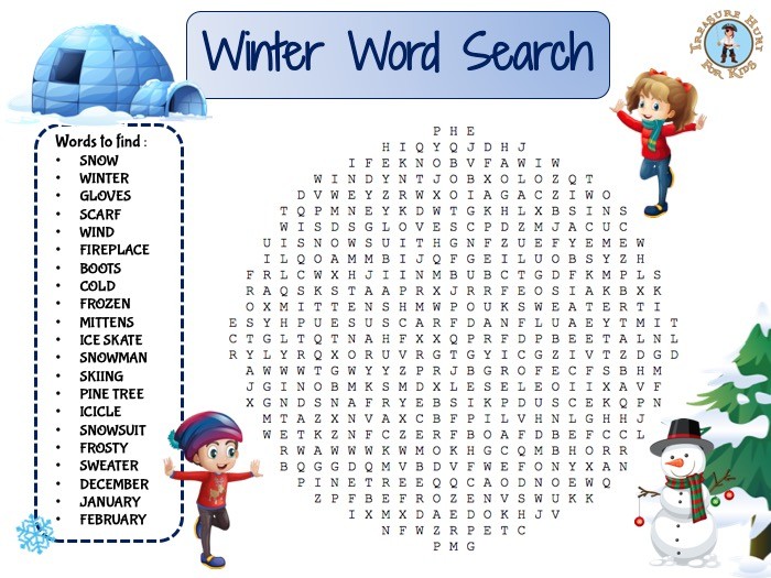 Winter Word Search Free Printable Pdf: Dive into a Chilling Puzzle Adventure