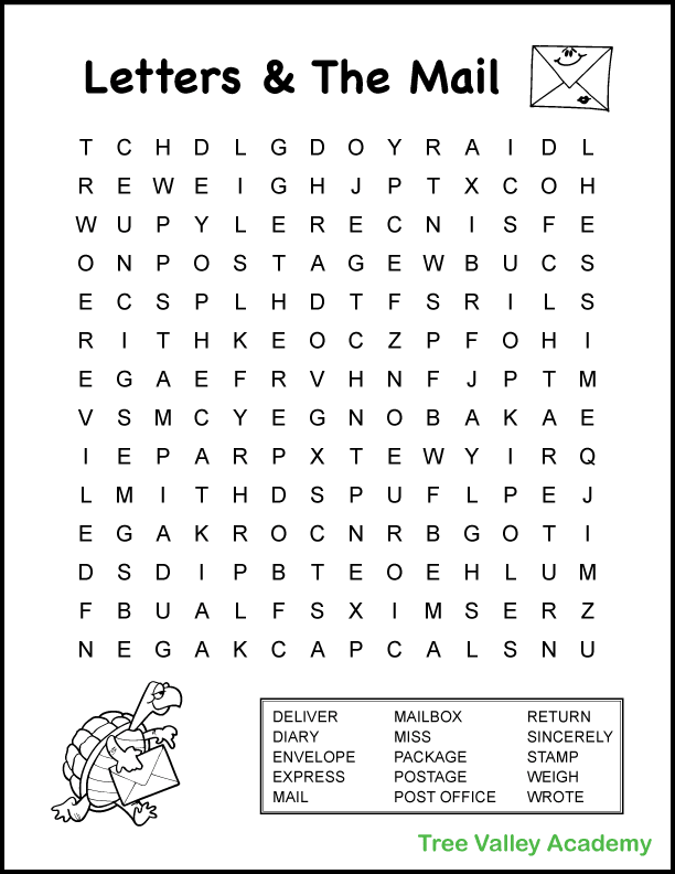 Word Search For 8 Year Olds Printable